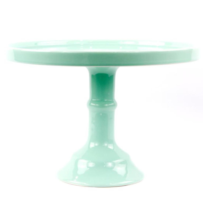 Mint green cake stand