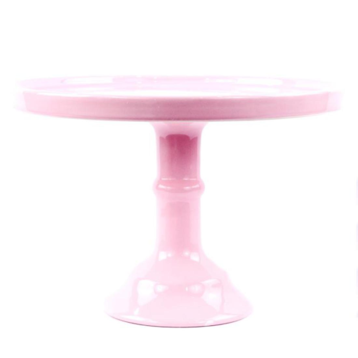 Pink cake stand